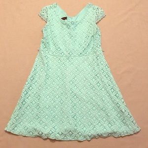AB Studio Size 14 Mint Green Lace Dress